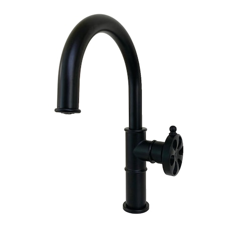 KS2230RX Belknap Single-Handle Bathroom Faucet W/Push Pop-Up,Matte Blk